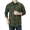 Jeep Shield Summer Business Casual Kẻ sọc ngắn tay áo sơ mi Thanh niên nam Cotton Loose Quần áo bảo hộ lao động Áo mỏng - Áo