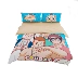 New Man Han full cotton bốn mảnh cotton bed bed gói phim hoạt hình chăn ga gối đơn giản - Bộ đồ giường bốn mảnh gối mền 2 trong 1 Bộ đồ giường bốn mảnh