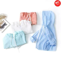 Quần áo chống nắng thoáng khí ngoài trời áo khoác mới cotton ngắn và vải lanh khâu chống nắng mùa hè trẻ em chống nắng quần áo mỏng cậu bé - Quần áo ngoài trời cho trẻ em quần áo sành điệu cho be gái