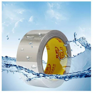 加厚阻燃铝箔胶带耐高温密封防水胶带水管补漏粘盆锡箔纸防晒胶带
