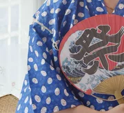 Nhật bản bông kimono đồ ngủ thiết nữ rất phẳng nhà dịch vụ và gió ngọc thỏ mồ hôi phòng tắm hơi phù hợp với cha mẹ và con phù hợp với