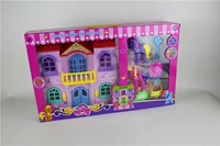 Bộ đồ Pony có một ngôi nhà với đồ chơi tóc sáng màu và ngôi nhà đối tác của anh đồ chơi lắp ráp
