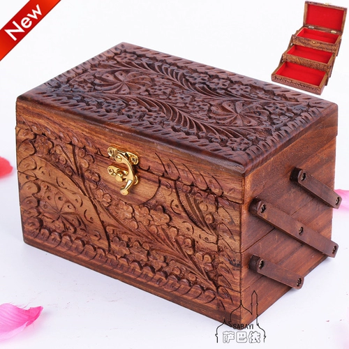 Высококлассное ювелирное украшение, деревянная коробочка для хранения, коробка для хранения для друга, подарок на день рождения