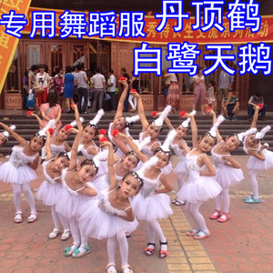 Cẩu đỏ đăng quang trẻ em trang phục trẻ em ngỗng khiêu vũ quần áo khiêu vũ thực hành quần áo khiêu vũ Latin chấm điểm phù hợp với cạnh tranh váy bale múa cho bé