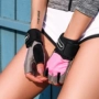 Fitlife thể dục găng tay nữ không trượt nửa ngón tay găng tay thể thao chống snag nửa finger đào tạo dây đeo cổ tay Velcro găng tay sợi
