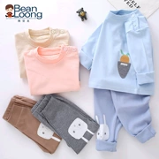 龙 龙 Quần áo mùa xuân và mùa thu cotton cho bé 1-3 tuổi