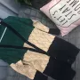 [Kilyu nhà cao cấp tùy chỉnh] Hàn Quốc thời trang màu sắc phù hợp lỏng mỏng đan cardigan MY048 áo len kiểu hàn quốc cực đẹp