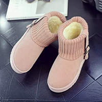 15 cô gái mùa thu và mùa đông Giày tuyết 11 booties 13 giày thể thao trường trung học 12 tuổi nữ trẻ em 40 yard giày mùa đông boot cao cổ nữ