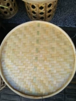 Юньнан Дехонг Этнический меньшинство чистое ручное плетение бамбука с круглым столом чайный стол холодный стол холодный напиток Стол компьютер