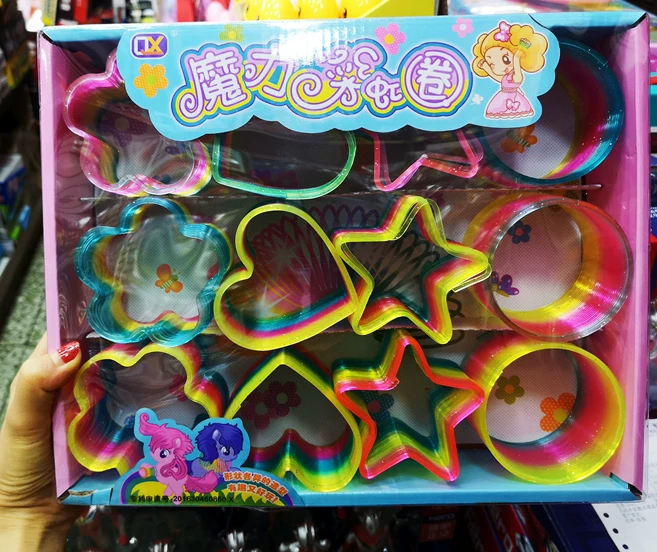 Умная игрушка для детского сада, магический пластиковый пружок Slinky, раннее образование, ностальгия