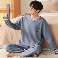 W7202 Haze Blue Anchor Pure Cotton Train-Up Blouns с длинным рукавом