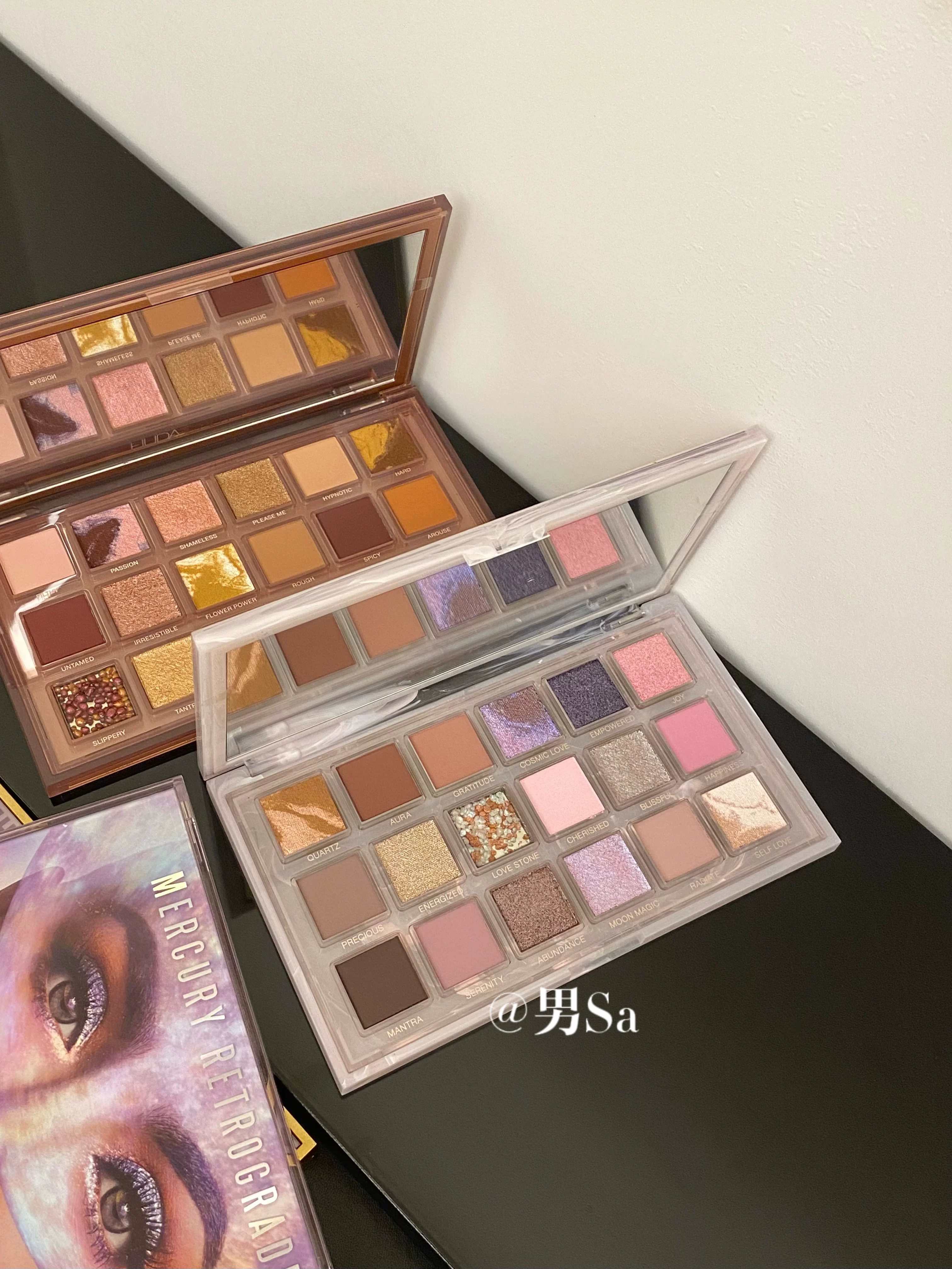 Палетка теней для век Spot HUDABEAUTY18 цвета: Меркурий ретрограде/полярный день роза/обратная роза