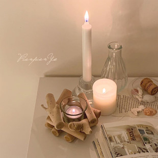*Piece*ins ins retro driftwood candlestick orments Home Cafe B & B Мягкая мебель