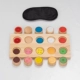 hỗ trợ giảng dạy Montessori trẻ em chạm vào nhận thức giác quan đồ chơi nắp màu phù hợp với vườn ươm xúc giác kính nhớ