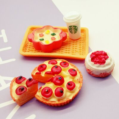 taobao agent Food and Play Apple Cake Beverage Package 6 points 8 points BJD cloth doll house accessories