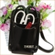 Черный кожаный пакет с цветочными инструментами (исключая инструменты)