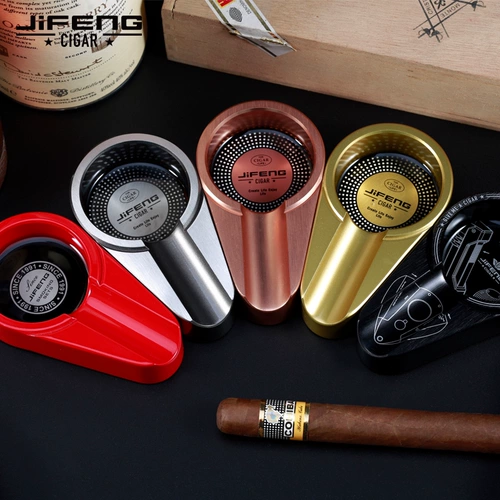 Металлическая модная трендовая маленькая портативная пепельница для путешествий