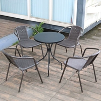 4 кресло +60 Круглый столик из углеродистой стали