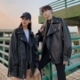Những người yêu nhau khác nhau mặc mùa thu 2019 màu da mới với cùng màu áo khoác nam và nữ Hàn Quốc khí chất Hồng Kông vị giác - Quần áo da áo da cừu nhập khẩu