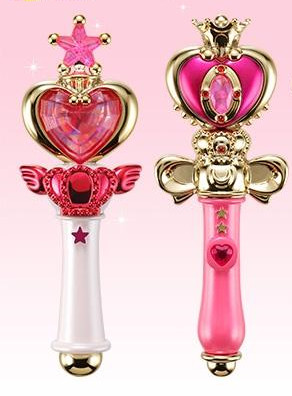 Acting Banxin Moon Stick + Sweetheart StickSailor Moon Wan Dai Mini Transfiguration device Eat and play box eggs Transfiguration mirror Transfiguration pen Sugar box Pendant Japanese version