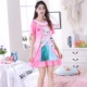 Bộ đồ ngủ cho trẻ em mùa hè mỏng phần cotton ngắn tay cho trẻ em phục vụ tại nhà - Trang phục dành cho cha mẹ và con