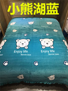 Tăng ren giường bìa duy nhất mảnh pha lê nhung ab mặt chần rửa nước cotton trải giường tatami nhung chăn nệm có thể giặt