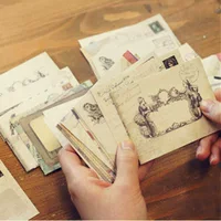 Творческая ретро кожаная бумага конверт европейский мини -ретро маленький конверт Lomo Card Envelope Envelope Envelope