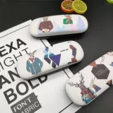 Брендовые очки, портативная металлическая мультяшная милая детская система хранения