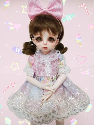 taobao agent Spot 2 sets of free shipping] BJD baby dress 4 points doll clothes giant baby cloth 1/6 points YOSD MSD skirt