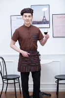 Мужские кофейные с короткими рукавами