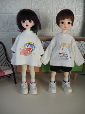 taobao agent Dai Bian Bijin BJD6 Pats Baby Clothing Simple 3 Color Loose Leisure Top YOSD baby clothes