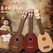 Trẻ em của cây đàn guitar nhỏ nó đồ chơi có thể chơi mô phỏng retro ukulele người mới bắt đầu nhạc cụ nhạc cụ