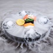 Melamine lông đĩa bụng hình đặc biệt lẩu hun khói quan niệm nghệ thuật rau đĩa đá khô shabu thịt bò mỡ và thịt cừu cuộn đĩa bộ đồ ăn cửa hàng đồ ăn sáng tạo