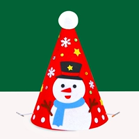 Некалеванная рождественская заостренная шляпа - стиль снеговика
