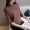 Mùa xuân và Mùa Thu Phụ Nữ Mới của Hàn Quốc phiên bản của các sinh viên lỏng lẻo áo sơ mi ngắn áo len áo len đầu vòng cổ áo len của phụ nữ áo sơ mi dày thoi trang nu