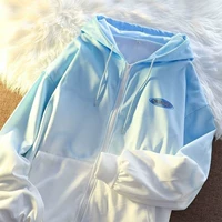 Шелковая одежда для защиты от солнца, куртка, тонкий дышащий солнцезащитный крем для школьников, в корейском стиле, УФ-защита