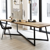 Nordic твердых деревянных конференций на стол простые современные компьютерные столы Железное искусство