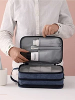Водонепроницаемая универсальная портативная вместительная и большая система хранения с разделителями, косметичка, сумка через плечо для путешествий