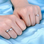 Đồ cưới, nam nữ, mô phỏng nhẫn cưới, một cặp nhẫn cưới kim cương giả, nhẫn mô phỏng, đám cưới - Nhẫn