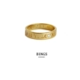 Nhẫn vàng 18K không phai của Mỹ của nhẫn kim cương chữ và số tinh xảo nhẫn vàng