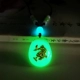 Зеленая жемчужная черная веревка 1 ночной свет хрустальный дракон