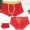 Những người yêu thích đồ lót nam và nữ đồ lót đã thiết lập màu đỏ 2018 mẫu đôi cotton mới trong năm nay của quần eo giữa quan chip 