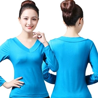 Синий лонгслив