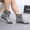 Giày ống ngắn thời trang dành cho người lớn bằng cao su chống trượt giày đi mưa crocs nữ