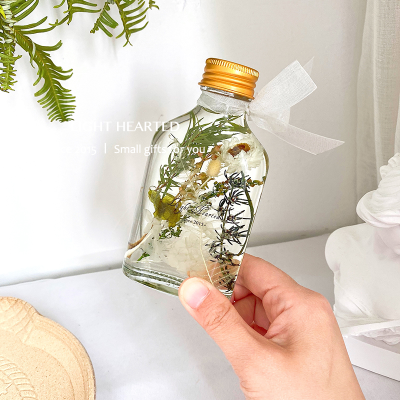 "Yan Xi" Ruixue Meixiang 100MlImmortal flower  Dried flower Botany specimen float bottle 520 lover mother festival gift confidante Birthday gift