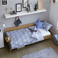 New giường căn hộ nhỏ 1m nghiên cứu giường Scandinavian tấm giường hiện đại đầy đủ giường sofa môi trường cũ của trẻ em - Ghế sô pha sofa vintage