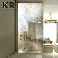 Skinid Decorative Art стеклянный экран. Стена перегородки настраивается в виде резного цветочного балкона, туалетная сухая зона в северной легкой роскошь
