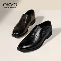 OKKO Пиджак классического кроя для кожаной обуви, осенняя универсальная обувь в английском стиле, дышащие высокие оксфорды, из натуральной кожи
