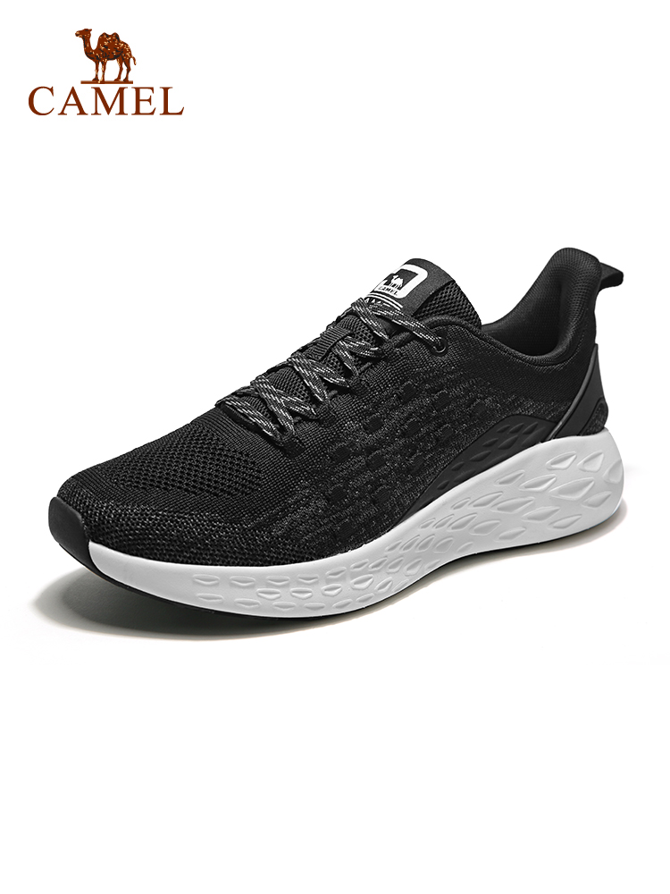 A932318165, New Black / White, Men'scamel Men's Shoes gym shoes elastic force comfortable ventilation Versatile Casual shoes light shock absorption Ultra light Mesh surface run shoes