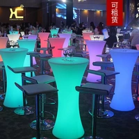 Led dạ quang cao bàn thanh bàn ghế sáng tạo đồ nội thất sáng thanh bàn Đài Loan bàn cà phê phân - Giải trí / Bar / KTV Mẫu đèn thả quầy bar